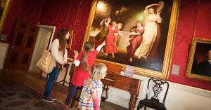 Kendal Arts & Culture - Family viewing paintings at Abbot Hall Art Gallery