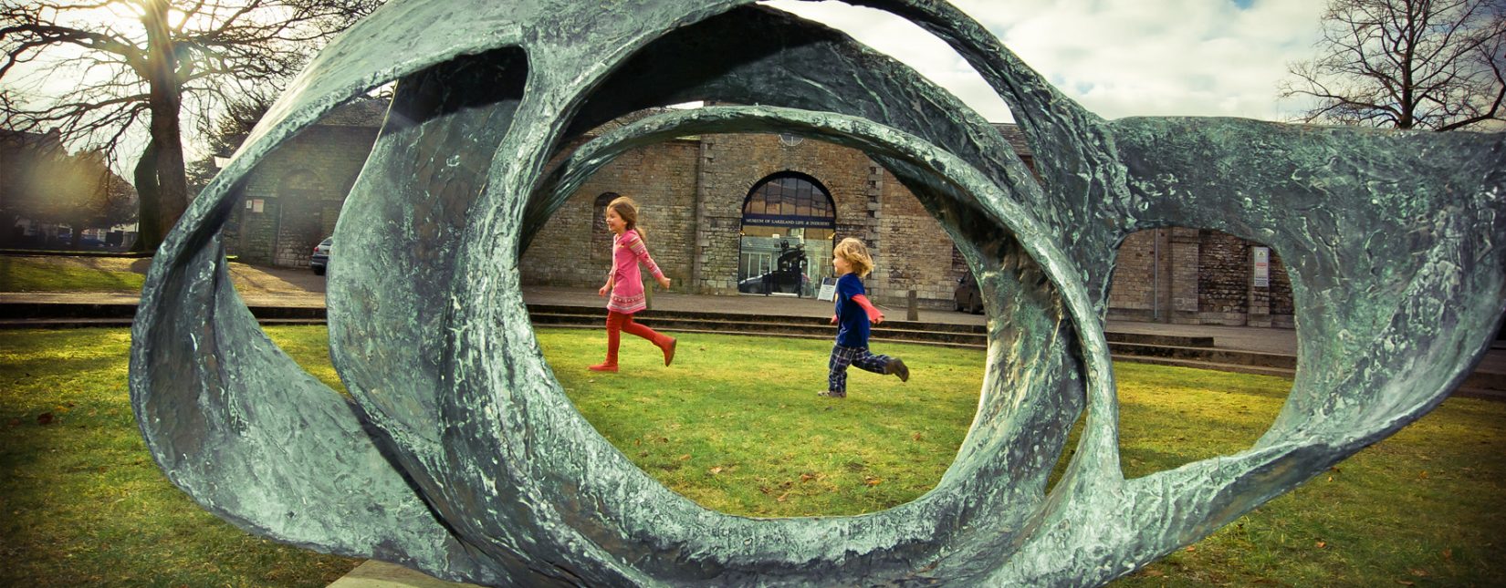Outside the Abbot Hall Art Gallery in Kendal