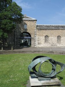 Museum of Lakeland Life and Industry with the Barbara Hepworth Trezion sculpture