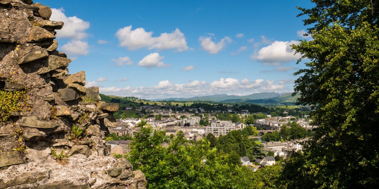 View over Kendal from Kendal Castle